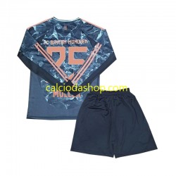 Maglia FC Bayern München Muller 25 Gara Away Completo Bambino 2-13 Anni 2024-2025 ML