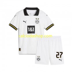 Maglia Borussia Dortmund Karim Adeyemi 27 Gara Terza Completo Bambino 2-13 Anni 2024-2025 MC