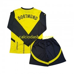 Maglia Borussia Dortmund Gara Home Completo Bambino 2-13 Anni 2024-2025 ML