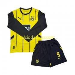 Maglia Borussia Dortmund Serhou Guirassy 9 Gara Home Completo Bambino 2-13 Anni 2024-2025 ML
