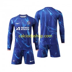 Maglia Chelsea Gara Home Completo Bambino 2-13 Anni 2024-2025 ML