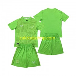 Maglia Portiere Everton Gara Home Completo Bambino 2-13 Anni 2024-2025 MC