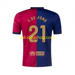 Maglia FC Barcelona F. DE JONG 21 Gara Home Uomo 2024-2025 MC
