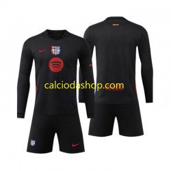 Maglia FC Barcelona Gara Away Completo Bambino 2-13 Anni 2024-2025 ML