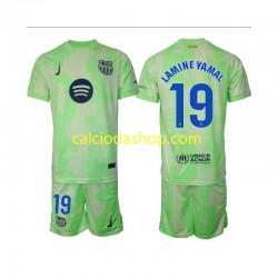 Maglia FC Barcelona Lamine Yamal 19 Gara Terza Completo Bambino 2-13 Anni 2024-2025 MC