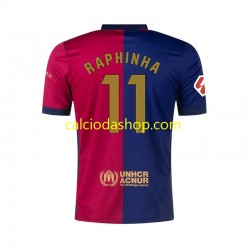 Maglia FC Barcelona RAPHINHA 11 Gara Home Uomo 2024-2025 MC