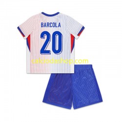 Maglia Francia Bradley Barcola 20 Gara Away Completo Bambino 2-13 Anni 2024 MC