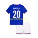 Maglia Francia Bradley Barcola 20 Gara Home Completo Bambino 2-13 Anni 2024 MC Maglia Francia Bradley Barcola 20 Gara Home Completo Bambino 2-13 Anni 2024 MC