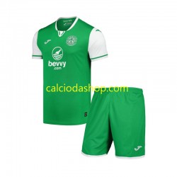 Maglia Hibernian Gara Home Completo Bambino 2-13 Anni 2024-2025 MC