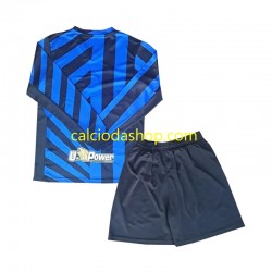 Maglia Inter Milan Gara Home Completo Bambino 2-13 Anni 2024-2025 ML