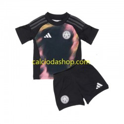 Maglia Leicester City Gara Away Completo Bambino 2-13 Anni 2024-2025 MC
