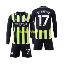 Maglia Manchester City Kevin De Bruyne 17 Gara Away Completo Bambino 2-13 Anni 2024-2025 ML