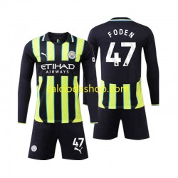 Maglia Manchester City Phil Foden 47 Gara Away Completo Bambino 2-13 Anni 2024-2025 ML