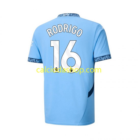 Maglia Manchester City RODRIGO 16 Gara Home Uomo 2024-2025 MC Maglia Manchester City RODRIGO 16 Gara Home Uomo 2024-2025 MC