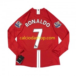 Maglia Manchester United Cristiano Ronaldo 7 2007 Retro Gara Home Uomo ML