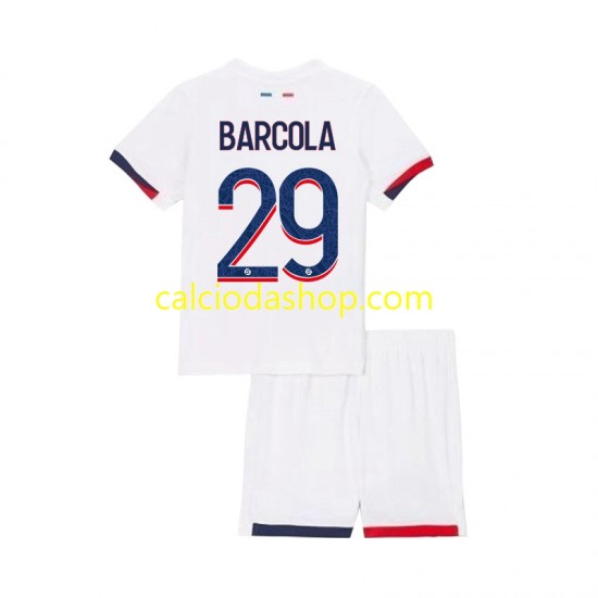 Maglia Paris Saint-Germain Bradley Barcola 29 Gara Away Completo Bambino 2-13 Anni 2024-2025 MC Maglia Paris Saint-Germain Bradley Barcola 29 Gara Away Completo Bambino 2-13 Anni 2024-2025 MC