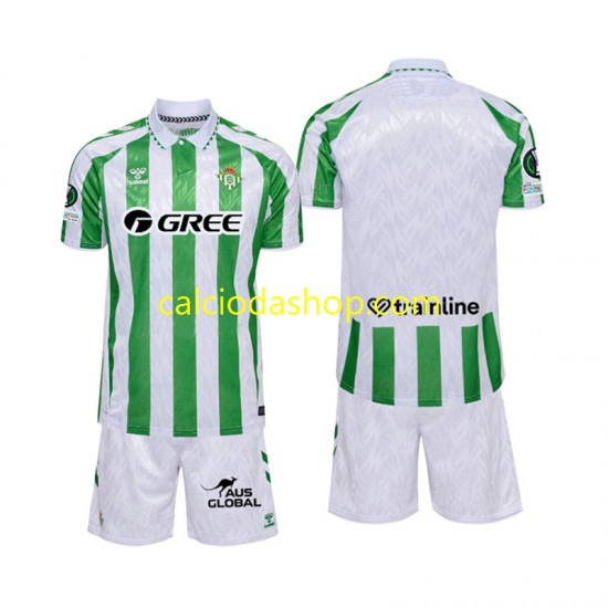 Maglia Real Betis Gara Home Completo Bambino 2-13 Anni 2024-2025 MC Maglia Real Betis Gara Home Completo Bambino 2-13 Anni 2024-2025 MC