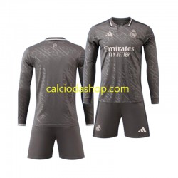 Maglia Real Madrid Gara Terza Completo Bambino 2-13 Anni 2024-2025 ML