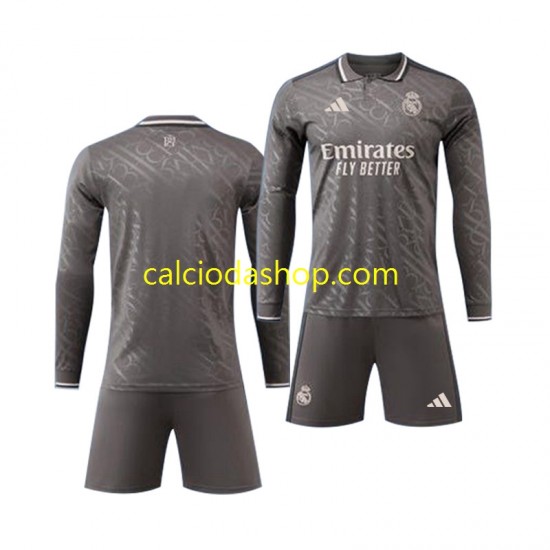 Maglia Real Madrid Gara Terza Completo Bambino 2-13 Anni 2024-2025 ML Maglia Real Madrid Gara Terza Completo Bambino 2-13 Anni 2024-2025 ML