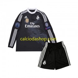 Maglia Real Madrid 2014 Retro Gara Terza Completo Bambino 2-13 Anni ML