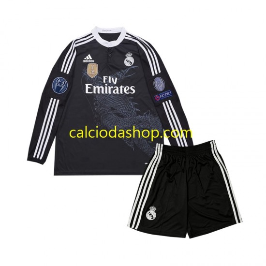 Maglia Real Madrid 2014 Retro Gara Terza Completo Bambino 2-13 Anni ML Maglia Real Madrid 2014 Retro Gara Terza Completo Bambino 2-13 Anni ML