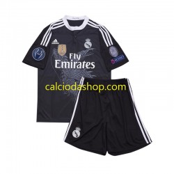 Maglia Real Madrid 2014 Retro Gara Terza Completo Bambino 2-13 Anni MC