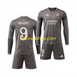Maglia Real Madrid Mbappé Kylian 9 Gara Terza Completo Bambino 2-13 Anni 2024-2025 ML
