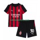 Maglia AC Milan Ardon Jashari 30 Gara Home Completo Bambino 2-13 Anni 2025-2026 MC