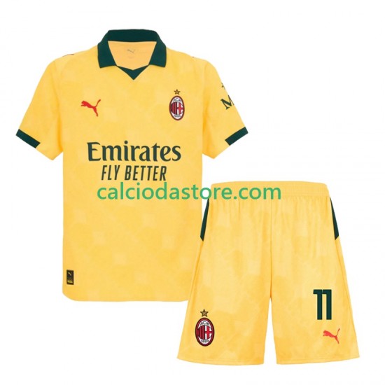 Maglia AC Milan Christian Pulisic 11 Gara Terza Completo Bambino 2-13 Anni 2025-2026 MC