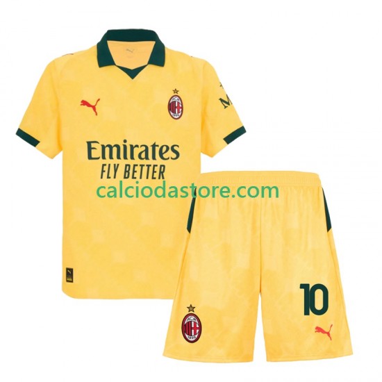 Maglia AC Milan Rafael Leao 10 Gara Terza Completo Bambino 2-13 Anni 2025-2026 MC