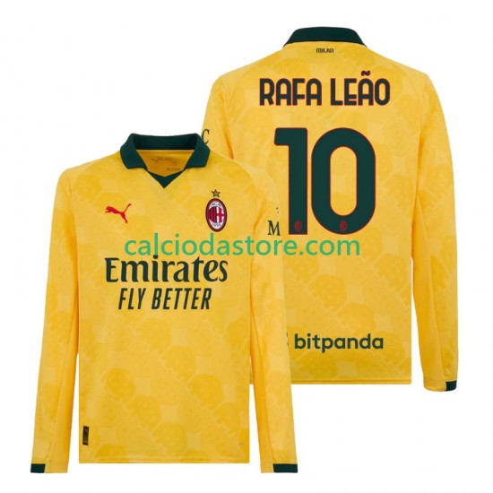 Maglia AC Milan Rafael Leao 10 Gara Terza Uomo 2025-2026 ML Maglia AC Milan Rafael Leao 10 Gara Terza Uomo 2025-2026 ML