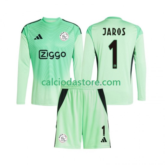 Maglia Portiere AFC Ajax Vitezslav Jaros 1 Gara Home Completo Bambino 2-13 Anni 2025-2026 ML