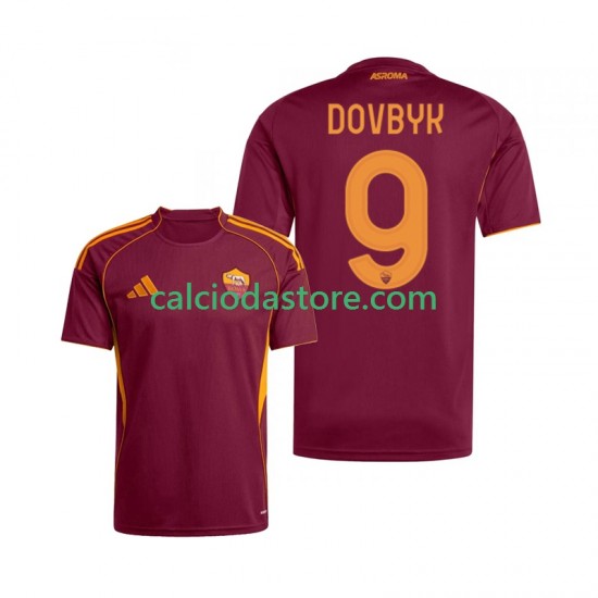 Maglia AS Roma Artem Dovbyk 9 Gara Home Uomo 2025-2026 MC Maglia AS Roma Artem Dovbyk 9 Gara Home Uomo 2025-2026 MC