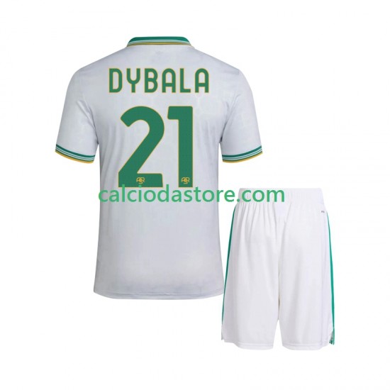Maglia AS Roma Dybala 21 Gara Terza Completo Bambino 2-13 Anni 2025-2026 MC