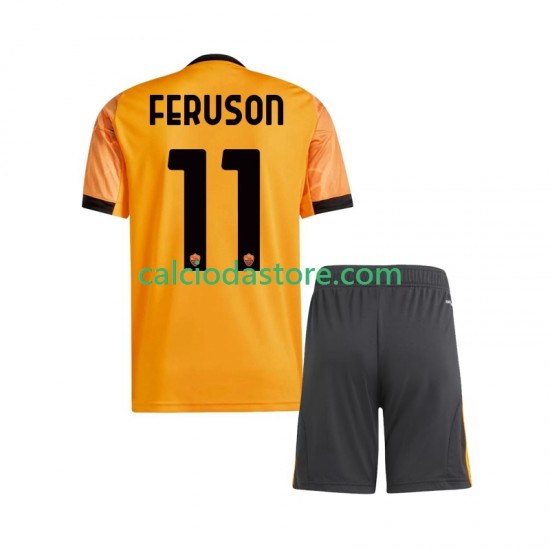 Maglia AS Roma Evan Ferguson 11 Gara Away Completo Bambino 2-13 Anni 2025-2026 MC