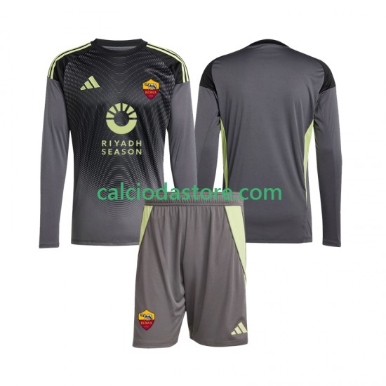 Maglia Portiere AS Roma Gara Home Completo Bambino 2-13 Anni 2025-2026 ML