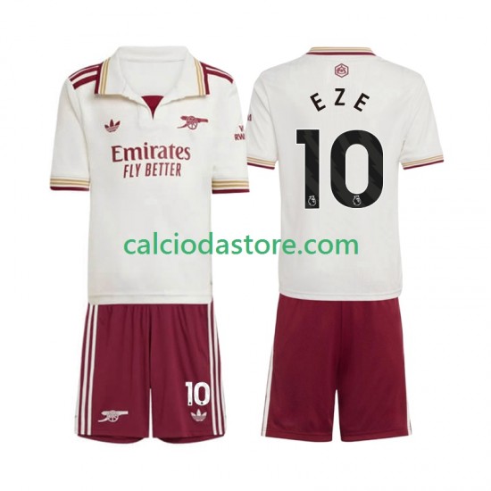 Maglia Arsenal Eberechi Eze 10 Gara Terza Completo Bambino 2-13 Anni 2025-2026 MC