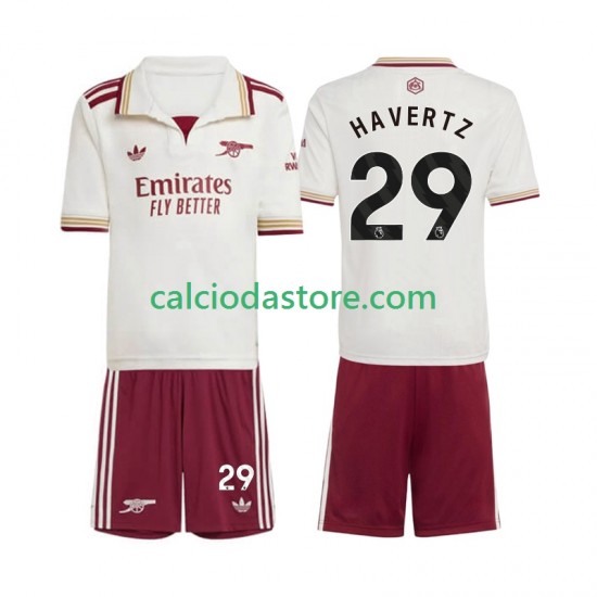 Maglia Arsenal Kai Havertz 29 Gara Terza Completo Bambino 2-13 Anni 2025-2026 MC