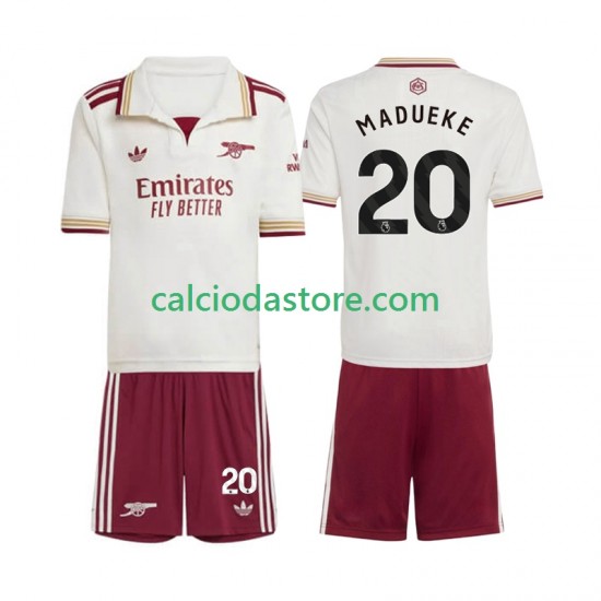 Maglia Arsenal Noni Madueke 20 Gara Terza Completo Bambino 2-13 Anni 2025-2026 MC
