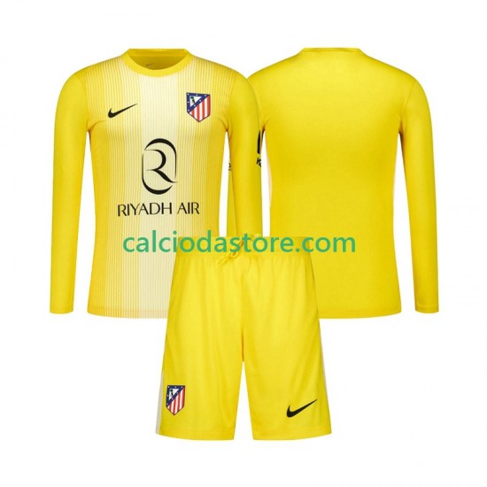 Maglia Portiere Atlético Madrid Gara Home Completo Bambino 2-13 Anni 2025-2026 ML