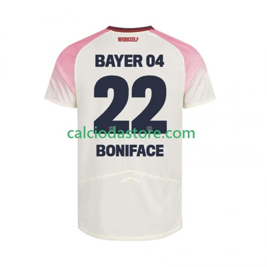 Maglia Bayer 04 Leverkusen Victor Boniface 22 Gara Away Uomo 2025-2026 MC