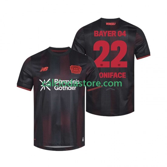 Maglia Bayer 04 Leverkusen Victor Boniface 22 Gara Home Uomo 2025-2026 MC