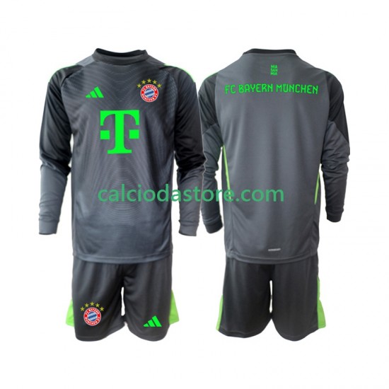 Maglia Portiere FC Bayern München Gara Away Completo Bambino 2-13 Anni 2025-2026 ML