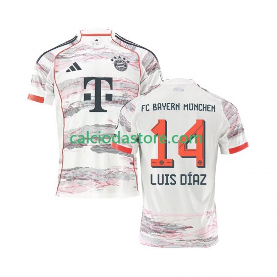 Maglia FC Bayern München Luis Diaz 14 Gara Away Uomo 2025-2026 MC Maglia FC Bayern München Luis Diaz 14 Gara Away Uomo 2025-2026 MC