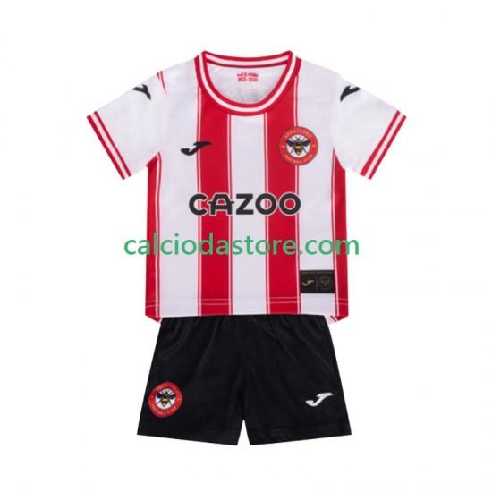 Maglia Brentford Gara Home Completo Bambino 2-13 Anni 2025-2026 MC