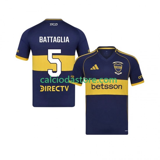 Maglia CA Boca Juniors Rodrigo Battaglia 5 Gara Home Uomo 2025-2026 MC