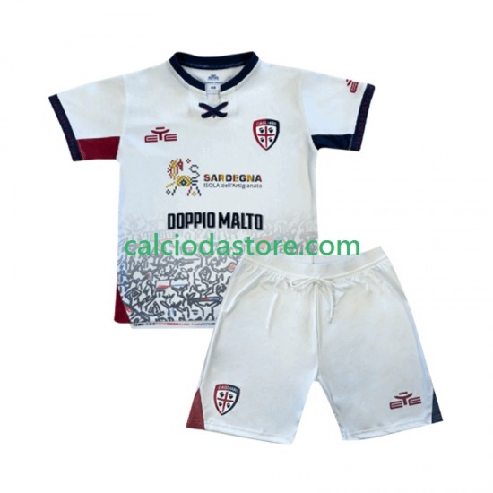 Maglia Cagliari Gara Away Completo Bambino 2-13 Anni 2025-2026 MC