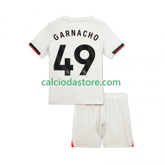 Maglia Chelsea Alejandro Garnacho 49 Gara Away Completo Bambino 2-13 Anni 2025-2026 MC