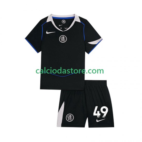 Maglia Chelsea Alejandro Garnacho 49 Gara Terza Completo Bambino 2-13 Anni 2025-2026 MC