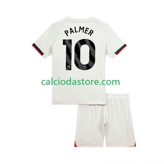Maglia Chelsea Cole Palmer 10 Gara Away Completo Bambino 2-13 Anni 2025-2026 MC